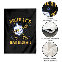 Bruh Hanukkah Garden Flag Funny Dabbing Dreidel Love Jewish Chanukah Jew Gift - Wonder Print Shop