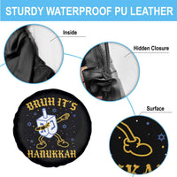 Bruh Hanukkah Spare Tire Cover Funny Dabbing Dreidel Love Jewish Chanukah Jew Gift - Wonder Print Shop