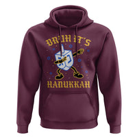 Bruh Hanukkah Hoodie Funny Dabbing Dreidel Love Jewish Chanukah Jew Gift - Wonder Print Shop