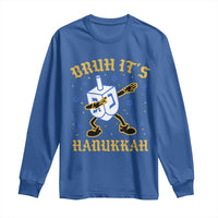 Bruh Hanukkah Long Sleeve Shirt Funny Dabbing Dreidel Love Jewish Chanukah Jew Gift - Wonder Print Shop