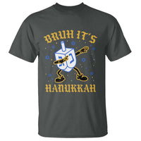 Bruh Hanukkah T Shirt Funny Dabbing Dreidel Love Jewish Chanukah Jew Gift - Wonder Print Shop
