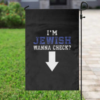 Funny Jewish Garden Flag Im Jewish Wanna Check - Wonder Print Shop