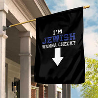 Funny Jewish Garden Flag Im Jewish Wanna Check - Wonder Print Shop