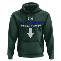 Funny Jewish Hoodie Im Jewish Wanna Check - Wonder Print Shop