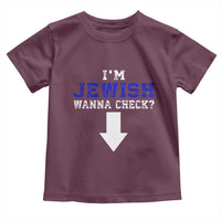 Funny Jewish Toddler T Shirt Im Jewish Wanna Check - Wonder Print Shop