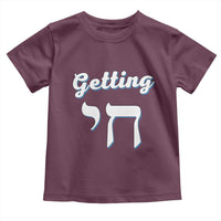 Funny Jewish Toddler T Shirt Getting Chai High Hanukkah Humor - Wonder Print Shop