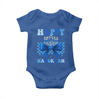Coquette Hanukkah Baby Onesie Jewish Menorah Bow Girls - Wonder Print Shop