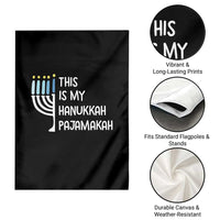 Funny Hanukkah Pajama Garden Flag This is My Pajamakah Gift Chanukah - Wonder Print Shop