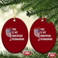 Funny Hanukkah Pajama Ceramic Ornament This is My Pajamakah Gift Chanukah - Wonder Print Shop