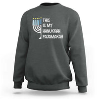 Funny Hanukkah Pajama Sweatshirt This is My Pajamakah Gift Chanukah - Wonder Print Shop
