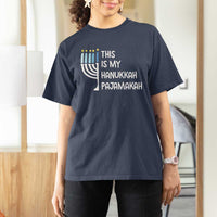 Funny Hanukkah Pajama T Shirt For Women This is My Pajamakah Gift Chanukah - Wonder Print Shop