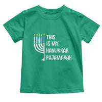 Funny Hanukkah Pajama Toddler T Shirt This is My Pajamakah Gift Chanukah - Wonder Print Shop