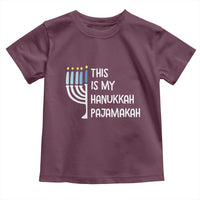 Funny Hanukkah Pajama Toddler T Shirt This is My Pajamakah Gift Chanukah - Wonder Print Shop