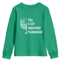 Funny Hanukkah Pajama Youth Sweatshirt This is My Pajamakah Gift Chanukah - Wonder Print Shop