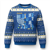 Happy Hanukkah Hanukkah Ugly Sweater Retro Groovy Eight Nights and Eight Lights - Wonder Print Shop