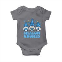 Happy Hanukkah Baby Onesie Retro Groovy Eight Nights Lights - Wonder Print Shop