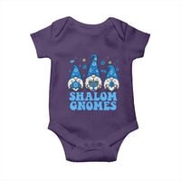 Happy Hanukkah Baby Onesie Retro Groovy Eight Nights Lights - Wonder Print Shop