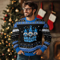 Happy Hanukkah Hanukkah Ugly Sweater Retro Groovy Eight Nights Lights - Wonder Print Shop