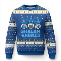 Happy Hanukkah Hanukkah Ugly Sweater Retro Groovy Eight Nights Lights - Wonder Print Shop