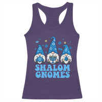 Happy Hanukkah Racerback Tank Top Retro Groovy Eight Nights Lights - Wonder Print Shop