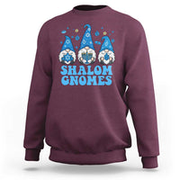 Happy Hanukkah Sweatshirt Retro Groovy Eight Nights Lights - Wonder Print Shop