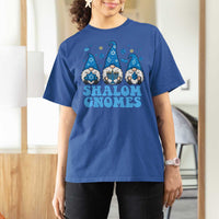 Happy Hanukkah T Shirt For Women Retro Groovy Eight Nights Lights - Wonder Print Shop