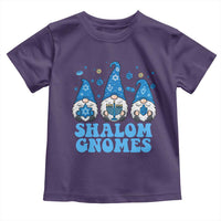 Happy Hanukkah Toddler T Shirt Retro Groovy Eight Nights Lights - Wonder Print Shop