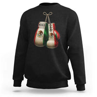 Mexican Boxing Gloves Sweatshirt Retro Vintage Mexico Flag Boxer