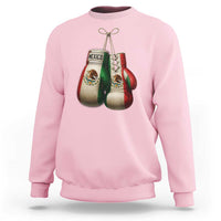 Mexican Boxing Gloves Sweatshirt Retro Vintage Mexico Flag Boxer