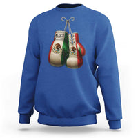 Mexican Boxing Gloves Sweatshirt Retro Vintage Mexico Flag Boxer