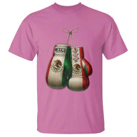 Mexican Boxing Gloves T Shirt Retro Vintage Mexico Flag Boxer