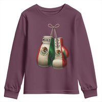 Mexican Boxing Gloves Youth Sweatshirt Retro Vintage Mexico Flag Boxer