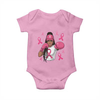 Black Women Fight Breast Cancer Awareness Baby Onesie Pink Ribbon African American