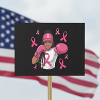 Black Women Fight Breast Cancer Awareness Protest Sign Pink Ribbon African American