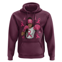 Black Women Fight Breast Cancer Awareness Hoodie Pink Ribbon African American