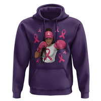 Black Women Fight Breast Cancer Awareness Hoodie Pink Ribbon African American