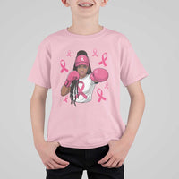 Black Women Fight Breast Cancer Awareness T Shirt For Kid Pink Ribbon African American