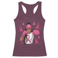 Black Women Fight Breast Cancer Awareness Racerback Tank Top Pink Ribbon African American