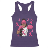 Black Women Fight Breast Cancer Awareness Racerback Tank Top Pink Ribbon African American