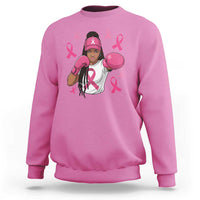 Black Women Fight Breast Cancer Awareness Sweatshirt Pink Ribbon African American