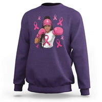 Black Women Fight Breast Cancer Awareness Sweatshirt Pink Ribbon African American