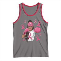 Black Women Fight Breast Cancer Awareness Tank Top Pink Ribbon African American