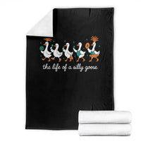 The Life Of A Silly Goose Throw Blanket Funny Concert Outfit Country Music Fan - Wonder Print Shop
