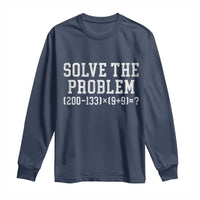 Funny Six Seven Long Sleeve Shirt Math Teacher Joke 67 Meme Gen Alpha Slang - Wonder Print Shop