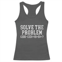 Funny Six Seven Racerback Tank Top Math Teacher Joke 67 Meme Gen Alpha Slang - Wonder Print Shop