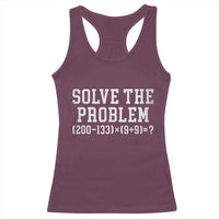 Funny Six Seven Racerback Tank Top Math Teacher Joke 67 Meme Gen Alpha Slang - Wonder Print Shop