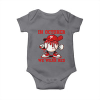 Red October Phillies Baby Onesie Philadelphia Baseball Drip Boy - Wonder Print Shop