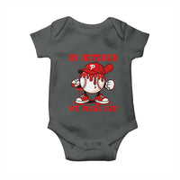 Red October Phillies Baby Onesie Philadelphia Baseball Drip Boy - Wonder Print Shop