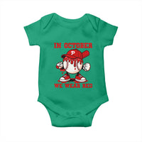 Red October Phillies Baby Onesie Philadelphia Baseball Drip Boy - Wonder Print Shop
