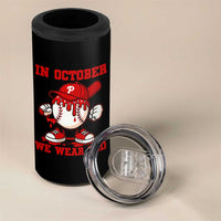 Red October Phillies 4 in 1 Can Cooler Tumbler Philadelphia Baseball Drip Boy - Wonder Print Shop